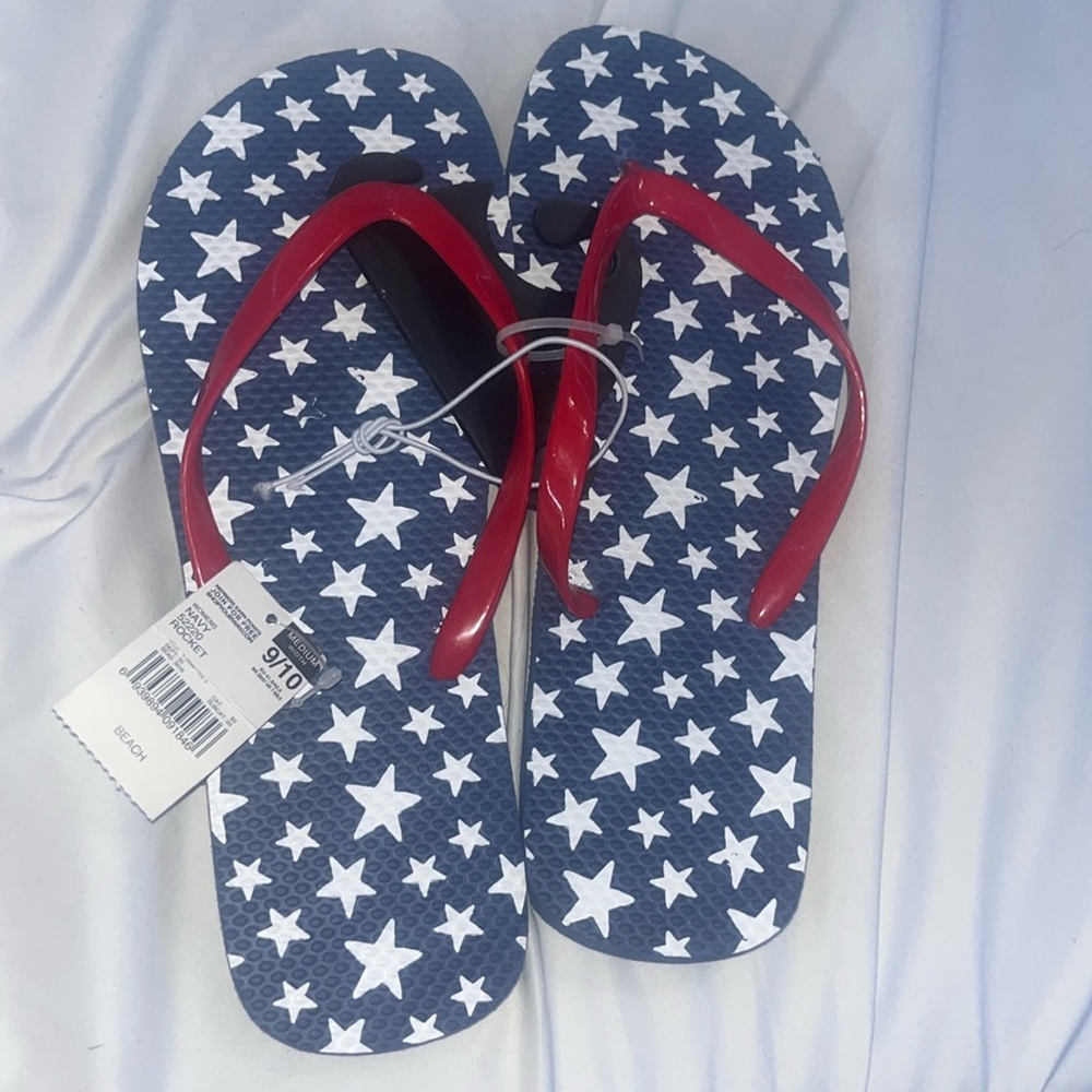 BRAND NEW!!!! Walmart 4th of July flip flops